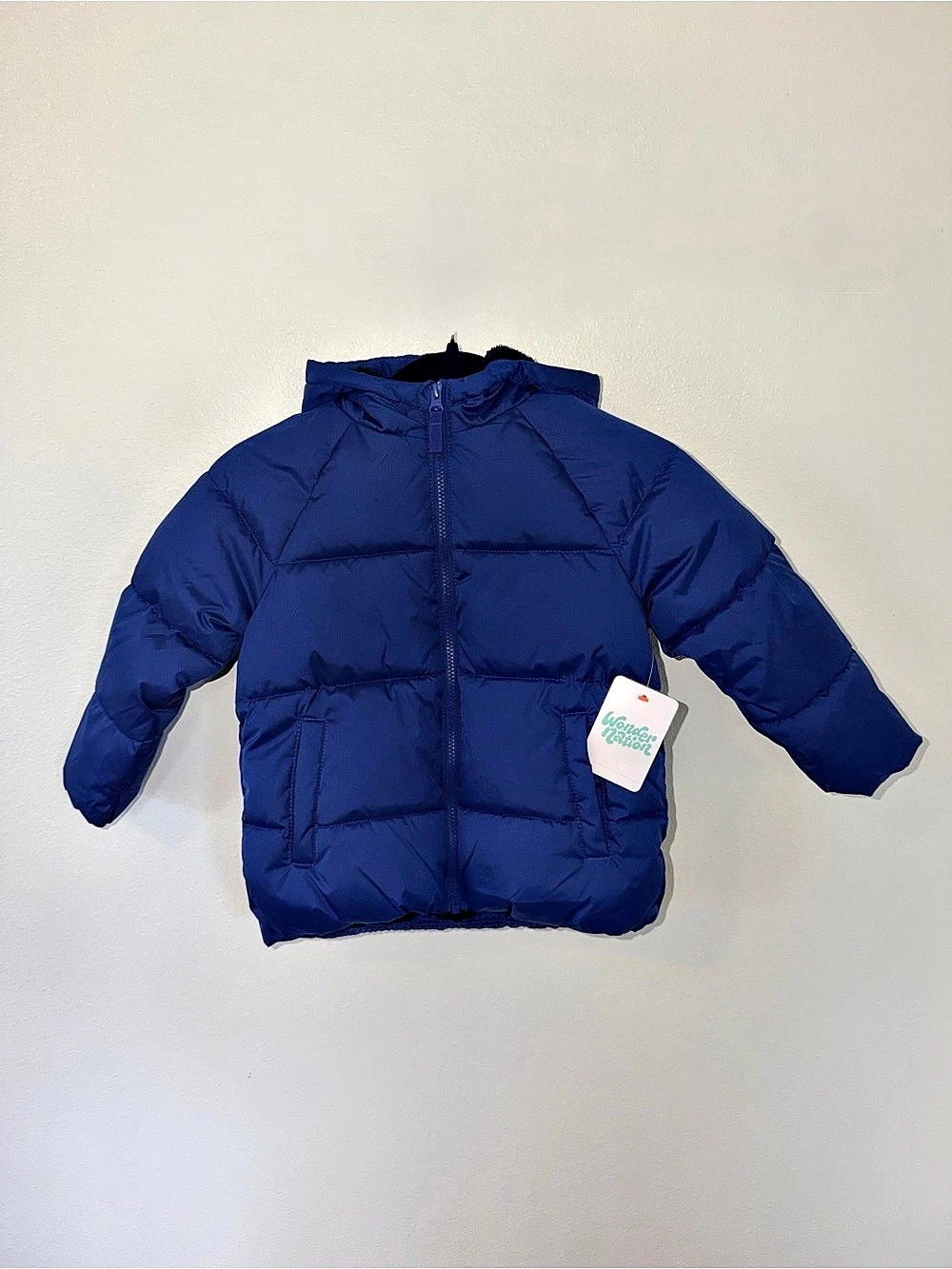 Wonder Nation Toddler Boys Puffer Jacket Blue 5T